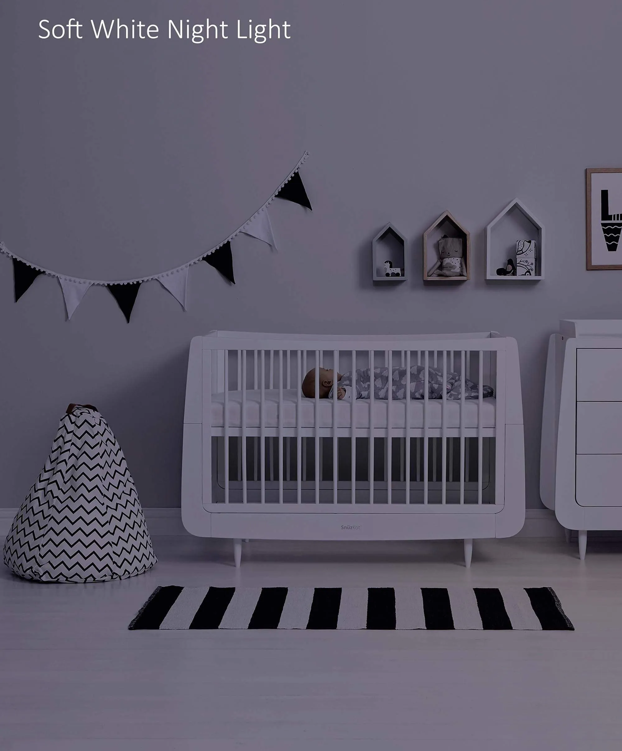 Snuz Cloud Baby Sleep Aid & Night Light - Grey