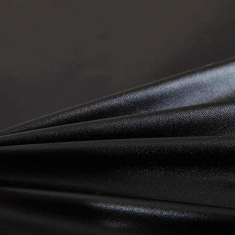 Soft PU Solid Color Stretch Chair Seat Cover