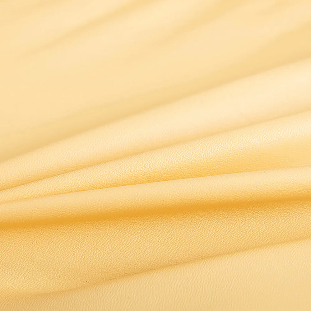 Soft PU Solid Color Stretch Chair Seat Cover