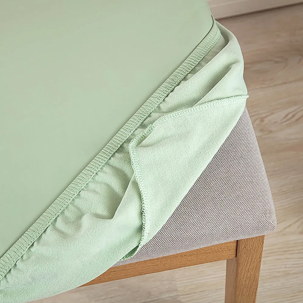 Soft PU Solid Color Stretch Chair Seat Cover