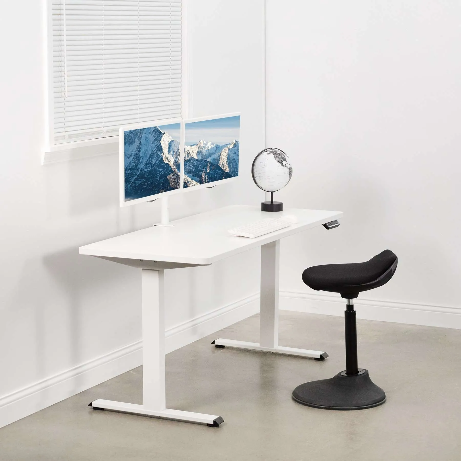 Vivo Electric Dual Motor Desk Frame, DESK-E-200B/200W