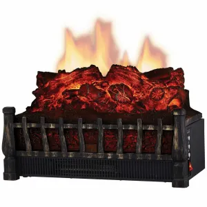 World Marketing Comfort Glow ELCG251 Electric Log Insert, Heater With Firebox Projection 5,000 BTUs
