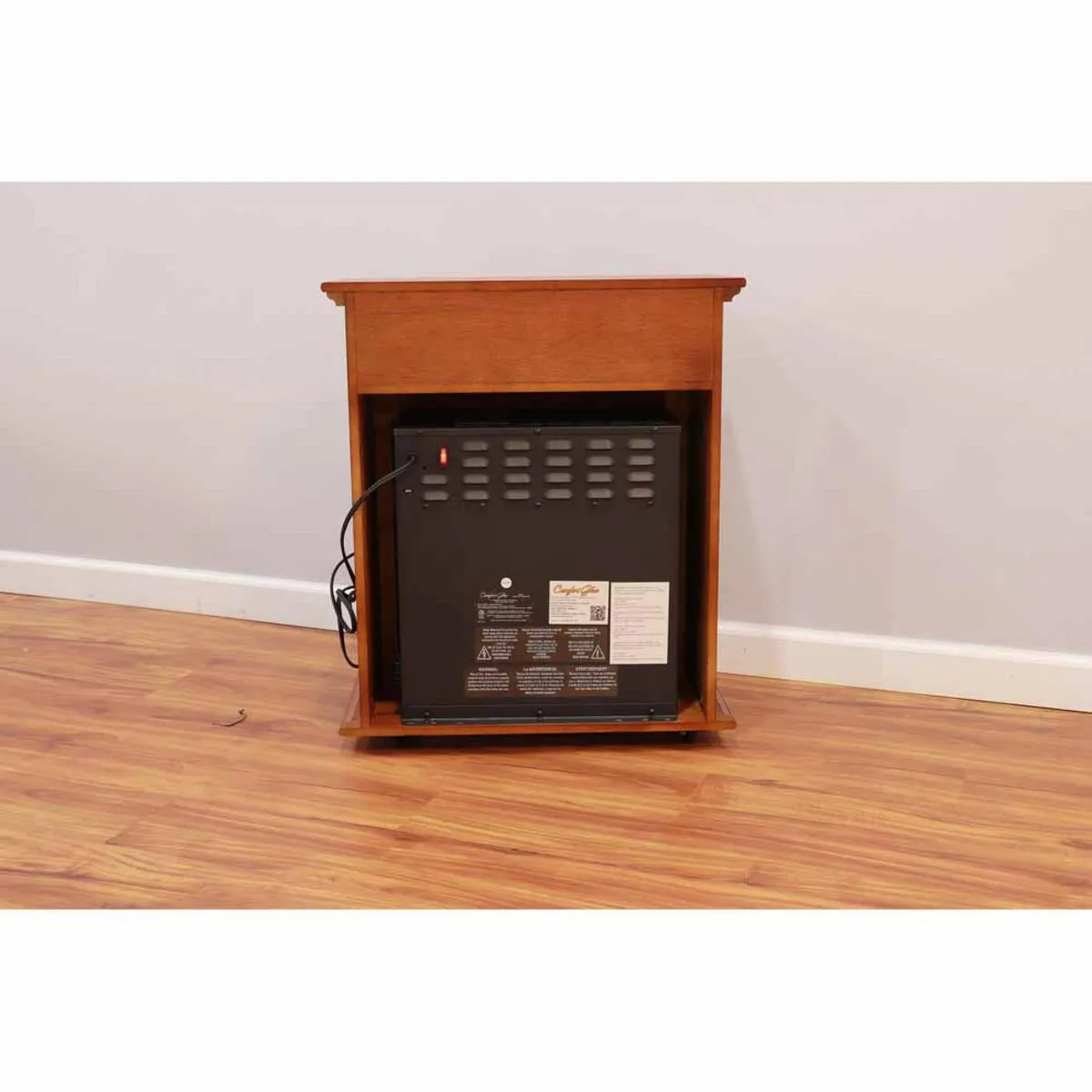 World Marketing Comfort Glow Electric Quartz Fireplace - French Walnut