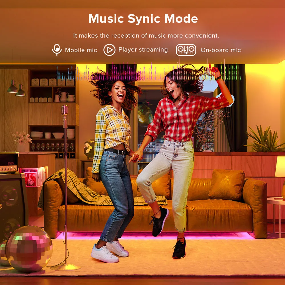 WS2812E LED Lights Kit TV Backlight Bluetooth App Music Dream Color Addressable for Room Kitchen DC5V