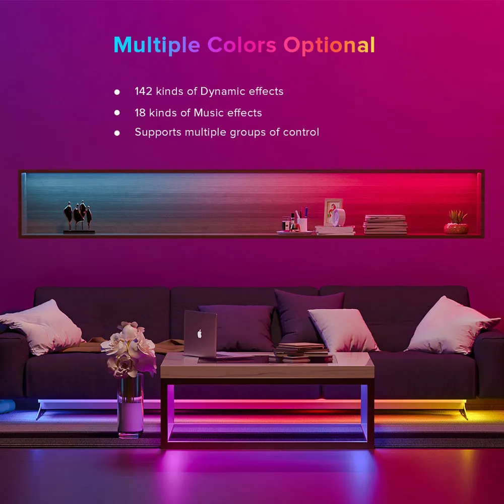 WS2812E LED Lights Kit TV Backlight Bluetooth App Music Dream Color Addressable for Room Kitchen DC5V