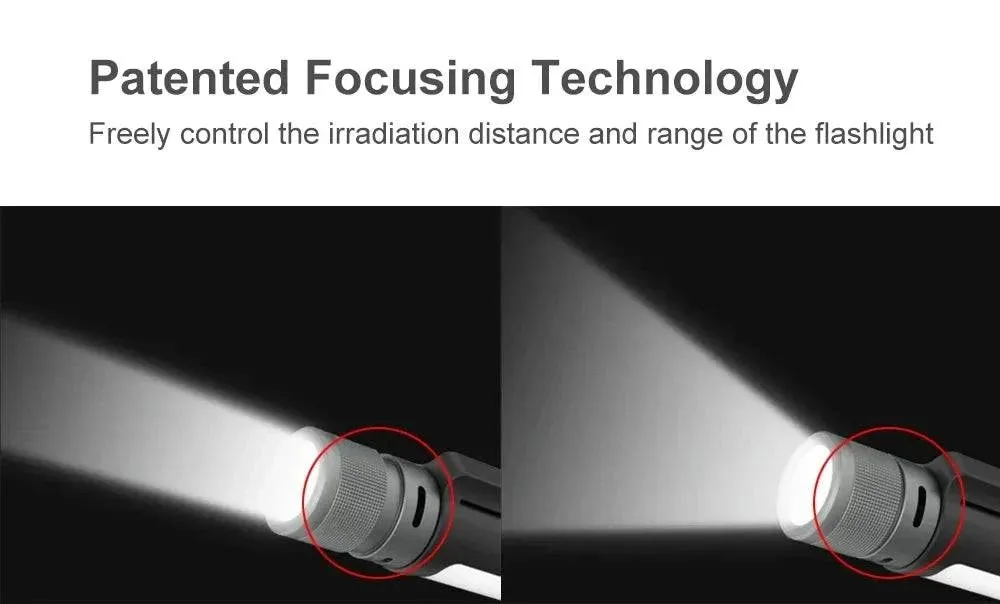 Xiaomi Nextool Outdoor 6 in 1 Zoom Flashlight Multifunction Portable Sound Light Alarm 1000lm Waterproof 2600mAh LED Flashlight