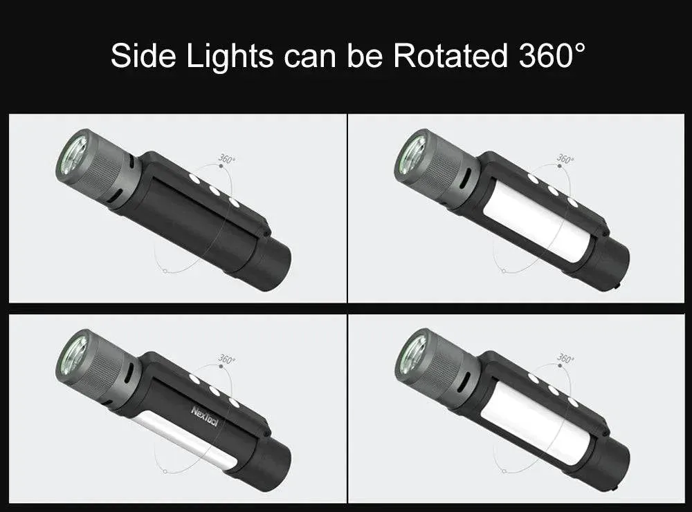 Xiaomi Nextool Outdoor 6 in 1 Zoom Flashlight Multifunction Portable Sound Light Alarm 1000lm Waterproof 2600mAh LED Flashlight